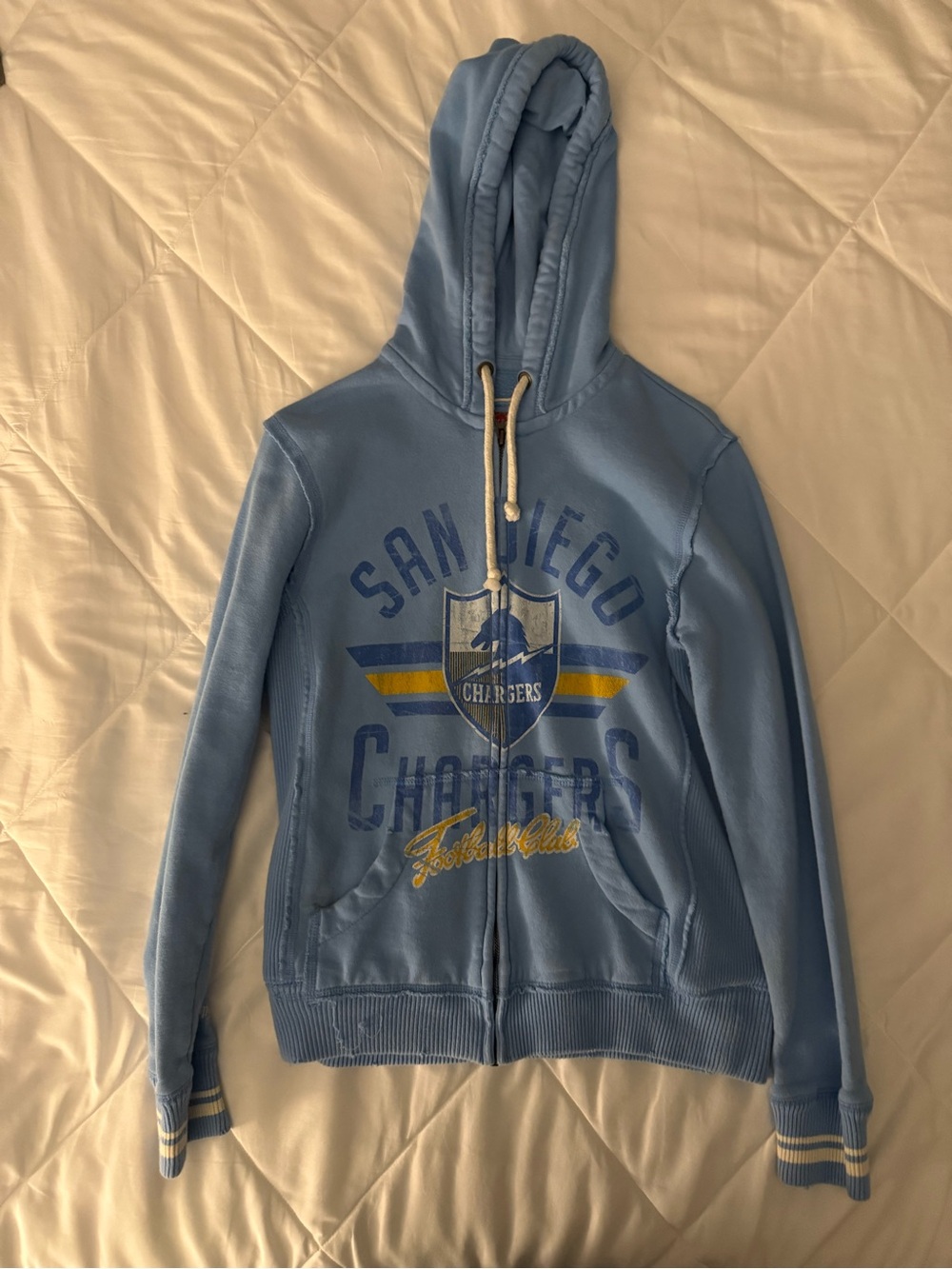 Mitchell & Ness Light Blue San Diego Chargers Kids Zip Hoodie
